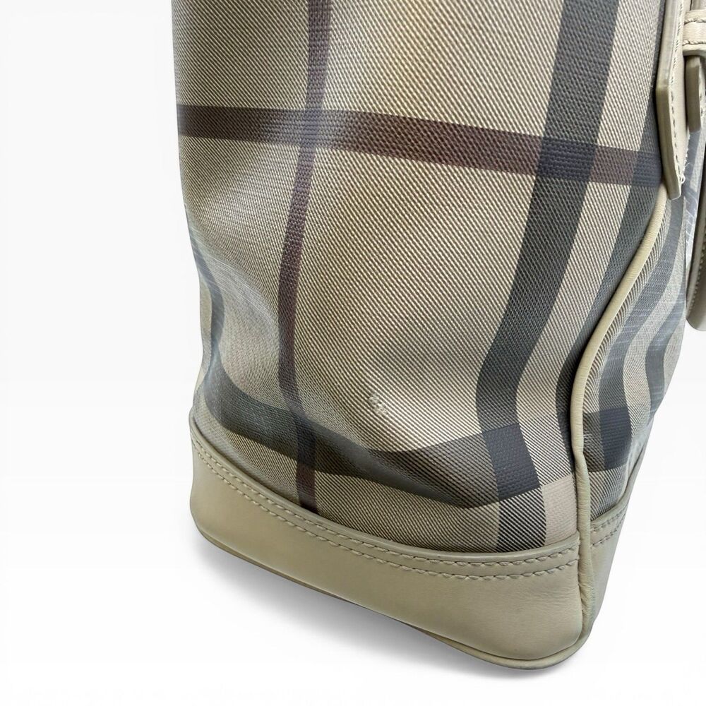 Burberry Authentic Large Smoke House Check Canvas Tote W Dustbag & Certificate - Picture 8 of 16